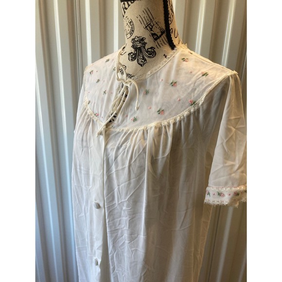 1970s Button-front Sheer Robe - Picture 3 of 10